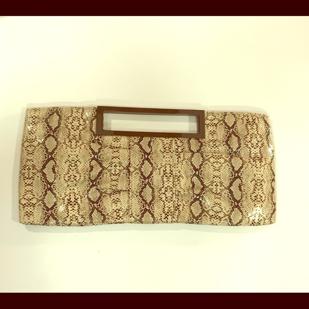 Vimoda snakeskin pattern clutch purse